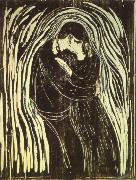 Edvard Munch Kiss oil